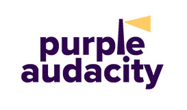 Purple Audacity logo